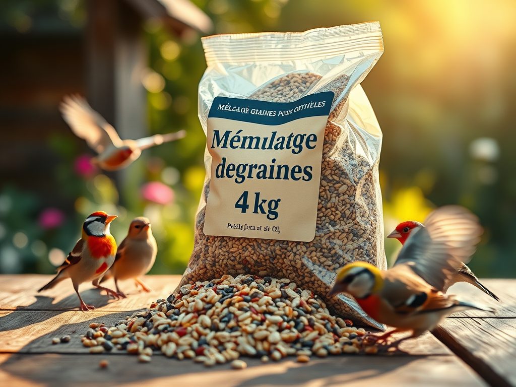 Mélange de graines pour oiseaux 4 kg